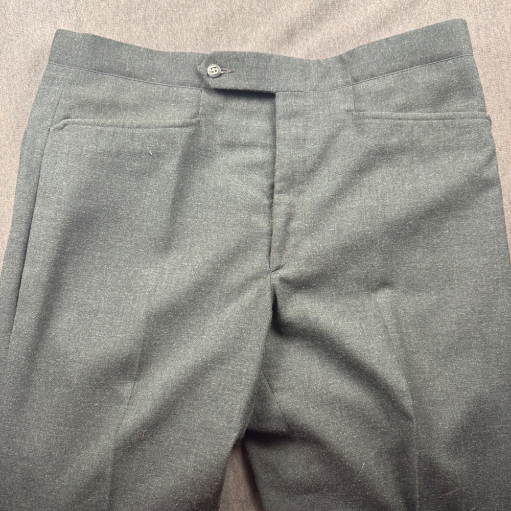 jaymar Sansabelt Gray Wool Blend‎ Dress Pants Pleated Front Belt Loops Sz 36